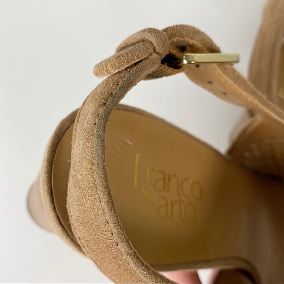 Franco Sarto Monaco Suede Leather Slingback Heel - Picture 12 of 14